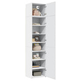 Slim Storage Cabinet White 50x42.5x225 cm Engineered Wood 3281301