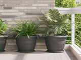 Plant Pots 24 pcs Black 39 x 32 cm Plastic 3403289