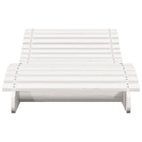 Sun Lounger White 205x70x31.5 cm Solid Wood Pine 832581