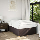Bed Frame without Mattress Dark Brown 120x190 cm Small Double Fabric 3284718