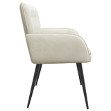 2 Seater Sofa with Metal Legs 2-Seater Cream Velvet 42051025