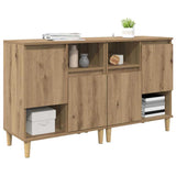 Sideboards 2 pcs Artisan Oak 60 x 35 x 70 cm Engineered Wood 3415572