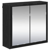 Bathroom Furniture Set 3 pcs Black Oak Engineered Wood 3402425