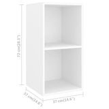 5 Piece TV Cabinet Set White Engineered Wood 3079601