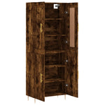 Highboard Smoked Oak 69.5x34x180 cm Engineered Wood 3199550