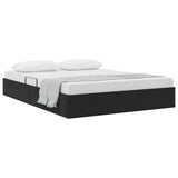 Storage Bed with Headboard Black 135 x 190 cm Velvet 3370127