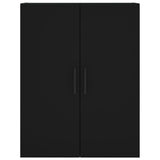 Wall Mounted Cabinet Black 69.5x34x90 cm 828445