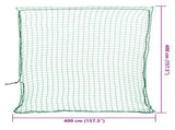 Trailer Net with Elastic Rope Green 4x4 m PP 4012251