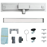 2 in 1 Shower Drain Silver 80 cm Stainless Steel 304 42015940