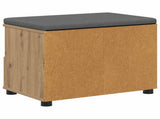 Hall Bench with Cushion with Drawer Artisan Oak 60 x 38 x 46 cm 891455
