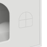 Cat House White 51 x 30 x 52 cm Engineered Wood 8000662