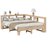 Bookcase Bed without Mattress 140x200cm Solid Wood Pine 3324538