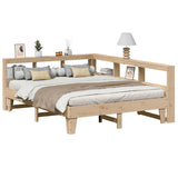 Bookcase Bed without Mattress 140x200cm Solid Wood Pine 3324538