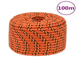 Boat Rope Orange 12 mm 100 m Polypropylene 152672