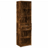 Highboard Smoked Oak 50x42.5x185 cm Engineered Wood 3281459