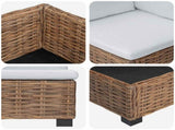 Corner Sofa with Cushions GENDT Natural Rattan Natural 42034382