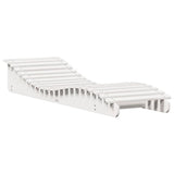 Sun Loungers 2 pcs White 205x60x31.5 cm Solid Wood Pine 832575