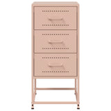 Bedside Cabinet Pink 36x39x78 cm Steel 846580