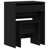 Dressing Table Black oak 60 x 40 x 75 cm Engineered wood 868872