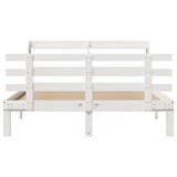 Bed Frame with Headboard without Mattress White 140x190 cm 3306846