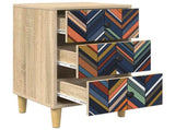 Bedside Cabinet OMMEN Sonoma Oak 36 x 33 x 60 cm 8007289