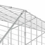 Rabbit Cage Silver 400 x 78 x 78 cm Galvanised Steel 42019234