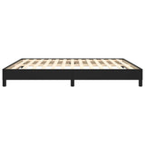 Bed Frame without Mattress Black Super King Faux Leather 349843