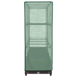 Raised Bed with Greenhouse Cover Rattan Look 160x40x123 cm 4015798