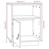 ZNTS Bedside Cabinets 2 pcs 40x34x55 cm Solid Wood Pine 818316