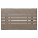 316584 Garden Table Grey 120x70x66 cm Poly Rattan