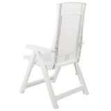 Garden Chair Set of 2 White Plastic Standard 48760