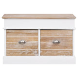 Hall Bench 70x35x45 cm Paulownia Wood 284079