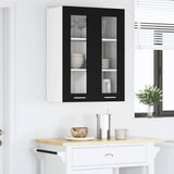 Hanging Cabinet Black Oak 60 x 31 x 80 cm Engineered Wood 884315