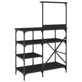 Baker's Rack Black 90x40x132 cm Engineered Wood and Metal 845416