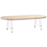 Coffee Table Legs A-Shaped 2 pcs White 50x cm Steel 4012817