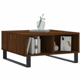 Coffee Table Brown Oak 60x60x30 cm Engineered Wood 827051