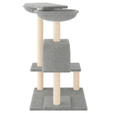 Cat Tree with Scratching Posts Light Grey 82 cm 171760