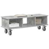 TV Stand Concrete Grey 100 x 35 x 35 cm Engineered Wood 891035