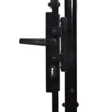144362 Garden Gate "Woerden" Steel 1x4 m Black