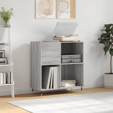 Record Cabinet Grey Sonoma 84.5x38x89 cm Engineered Wood 831770