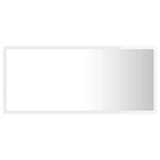 LED Bathroom Mirror High Gloss White 90x8.5x37 cm Acrylic 804937
