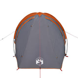 Camping Tent Dome 2-Person Grey and Orange Waterproof 94341