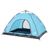 Camping Tent 4-Person Blue Quick Release 4004170