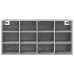 Shoe Cabinet Concrete grey 103 x 30 x 51 cm Engineered wood 808706