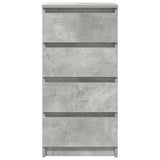 Sideboard Concrete Grey 37.5x35x76 cm Engineered Wood 861754