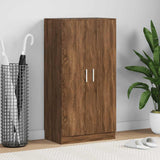 Shoe Cabinet Brown Oak 55x35x108 cm Engineered Wood 342670
