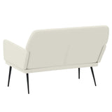 Bench Cream 108x79x79 cm Velvet 351390