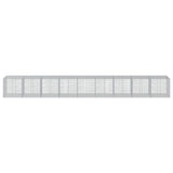 Gabion Basket with Cover 900x100x100 cm Galvanised Iron 3295206