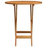 Garden Table Natural Wood Solid eucalyptus wood Small Foldable 312455