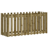 Garden Raised Bed with Fence Design 150x50x70 cm Impregnated Wood Pine 832501